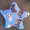 five pointed star with video game controller fabric