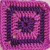 Pink and purple concentric square