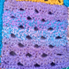 Shell pattern in variegated purple