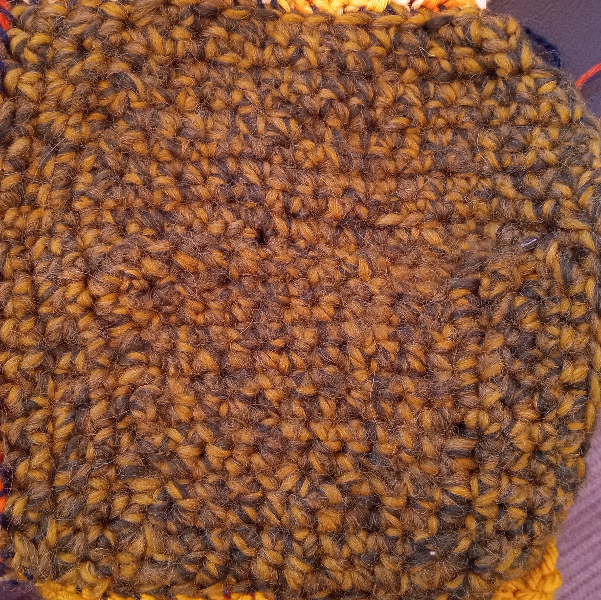 variegated gold and black solid square