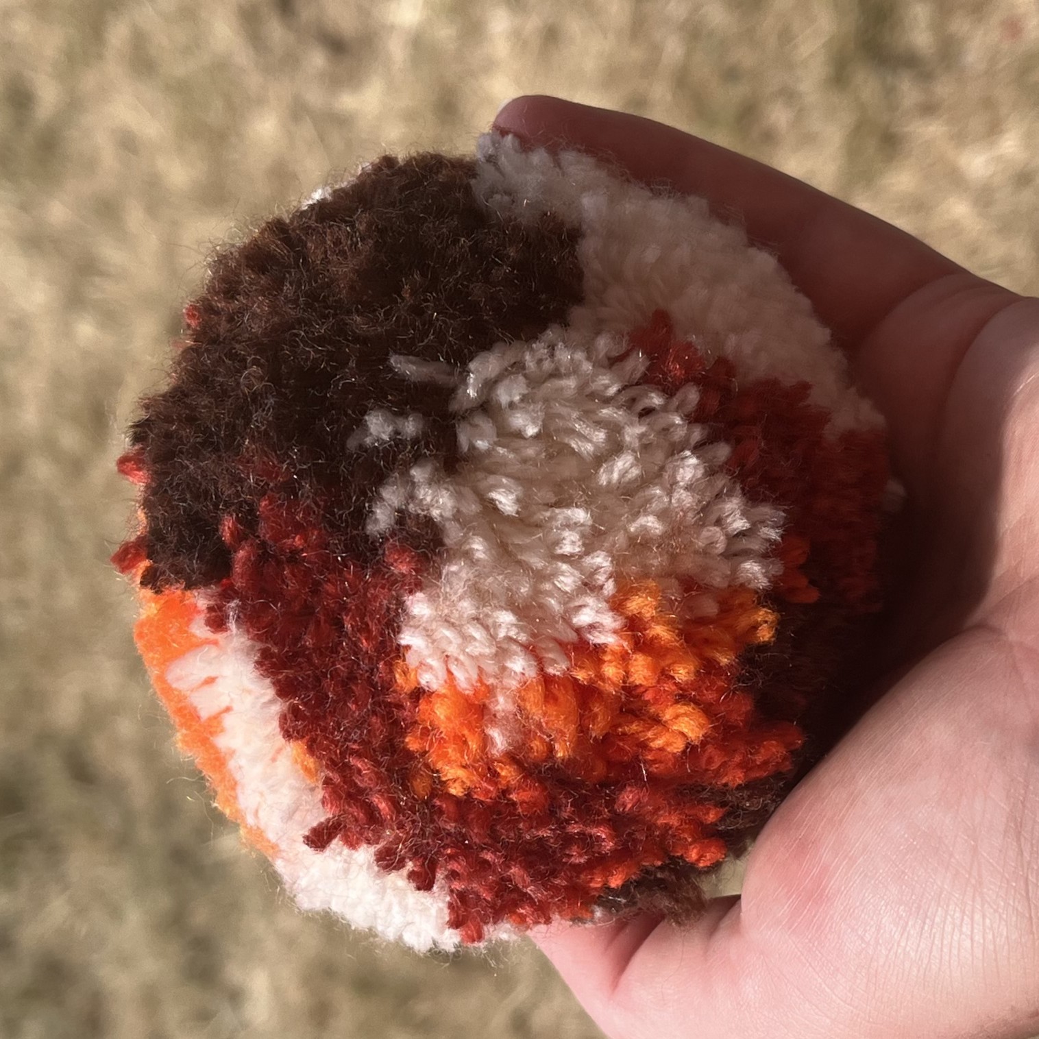 The planet looks like a calico cat! It’s ivory, brown, orange and rust colours!